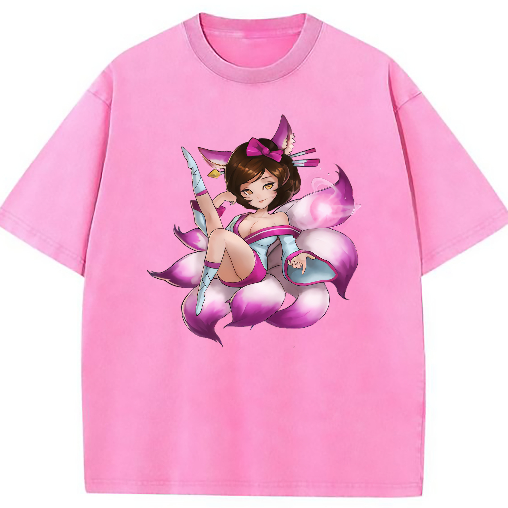 （画像用） リーグ・オブ・レジェンド League of Legends LOL 綿100% ヴィンテージ風 半袖Tシャツ（フロントプリント）